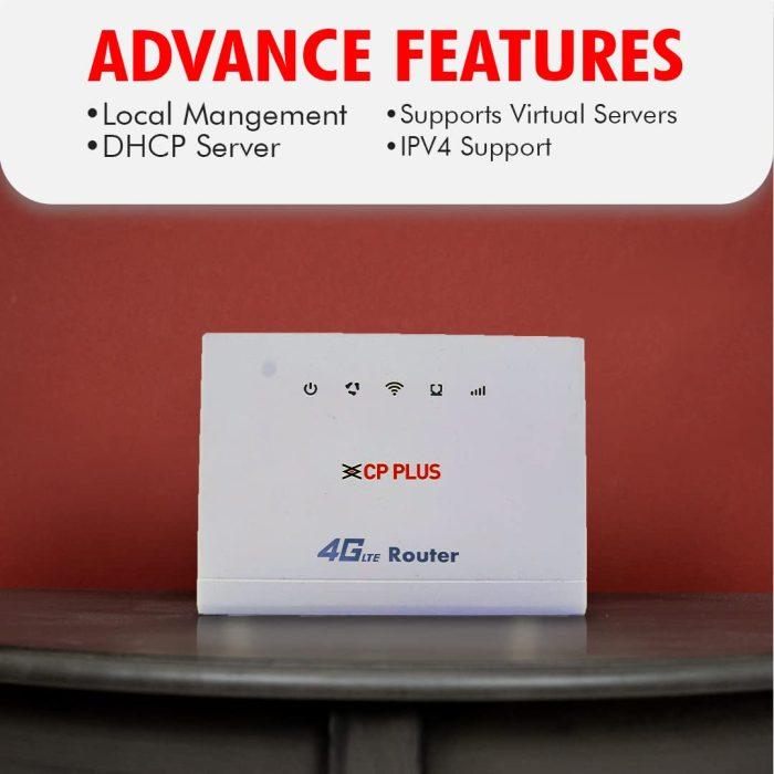 CP PLUS 4G Sim Card Router | Supports Wi-fi 2.4G | MIMO Enabled | 300Mbps Speed | Supports WPS - Ready to use Plug and Play - Image 5