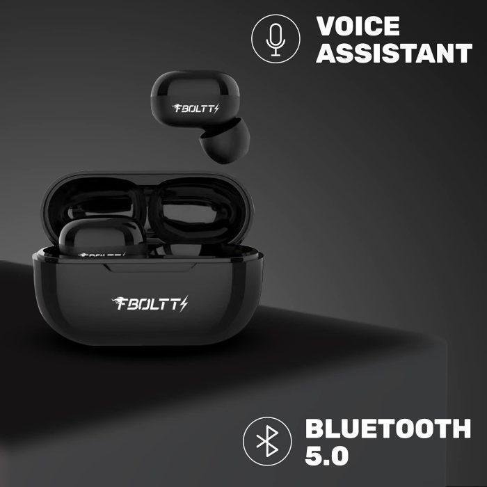 Fire-Boltt Buds BE1400 Truly Wireless Bluetooth in Ear Earbuds with Mic (Black) - Image 5