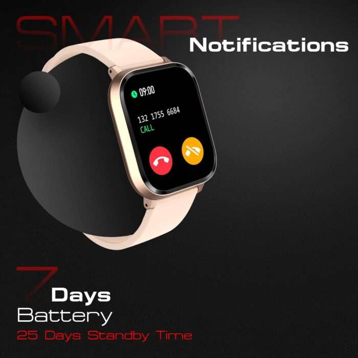 Fire-Boltt Ninja 2 Max 1.5" Full Touch Display, 20 Sports Mode, Camera & Music Control, IP68 Dust & Sweat Resistance - Rose Gold - Image 6