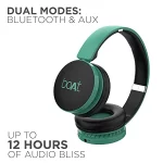boAt Rockerz 370 Wireless Headphone with 40mm Dynamic Driver, Bluetooth & AUX Connectivity, Upto 8HRS Playback – Green - Image 5