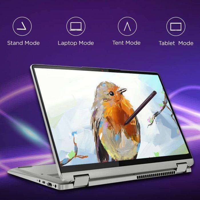 Lenovo IdeaPad Flex 5 AMD Ryzen 5 5500U 14" (35.56cm) WUXGA IPS 2-in-1 Convertible Touchscreen Laptop (16GB/512GB SDD/Win11/Office 2021 - Image 3