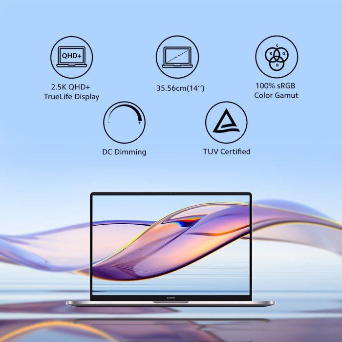 Xiaomi Notebook Pro QHD+IPS AntiGlare Display Intel Core I5-11300H 11th Gen 14 Inch T & L Laptop (16GB/512GB SSD/Iris Xe Graphics/Win 11 Home/MSO 21/Backlit Keyboard - Image 2