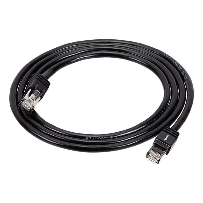 AmazonBasics RJ45 Cat 7 High-Speed Gigabit Ethernet Patch Printer, Server Internet Cable, 10Gbps, 600MHz - (Black, 5-Foot) - Image 1