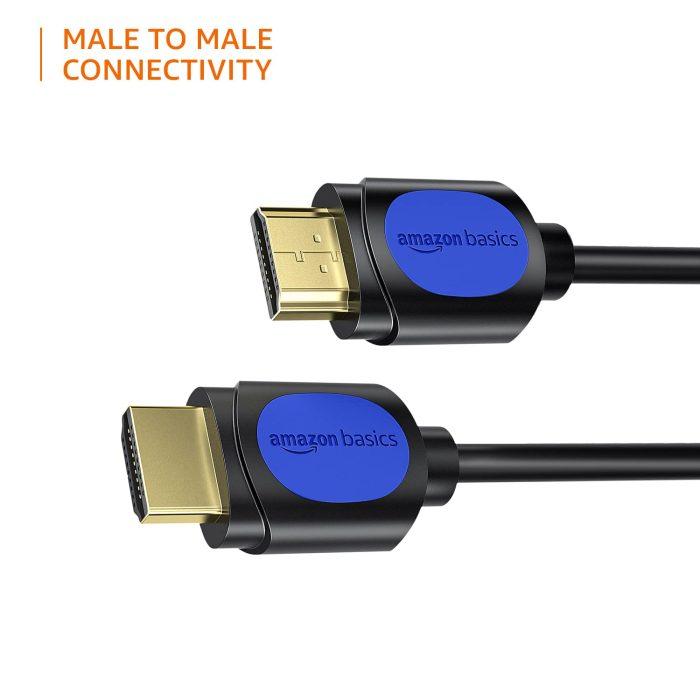 Amazon Basics High Speed HDMI Cable (Gold-plated, A Male to A Male) - Supports 4K @60Hz and Audio Return (15 Feet) - Image 4