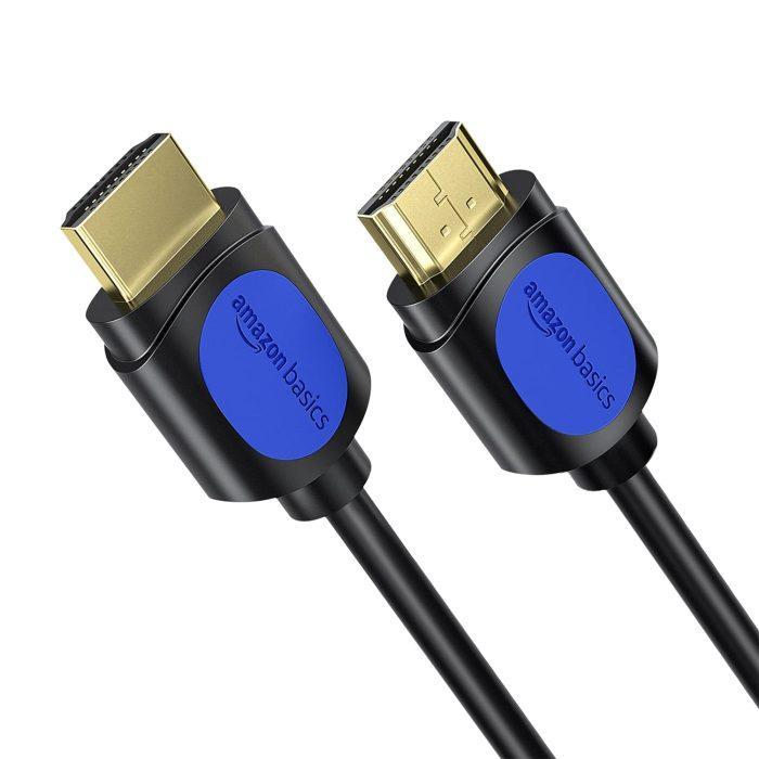 Amazon Basics High Speed HDMI Cable (Gold-plated, A Male to A Male) - Supports 4K @60Hz and Audio Return (15 Feet) - Image 1