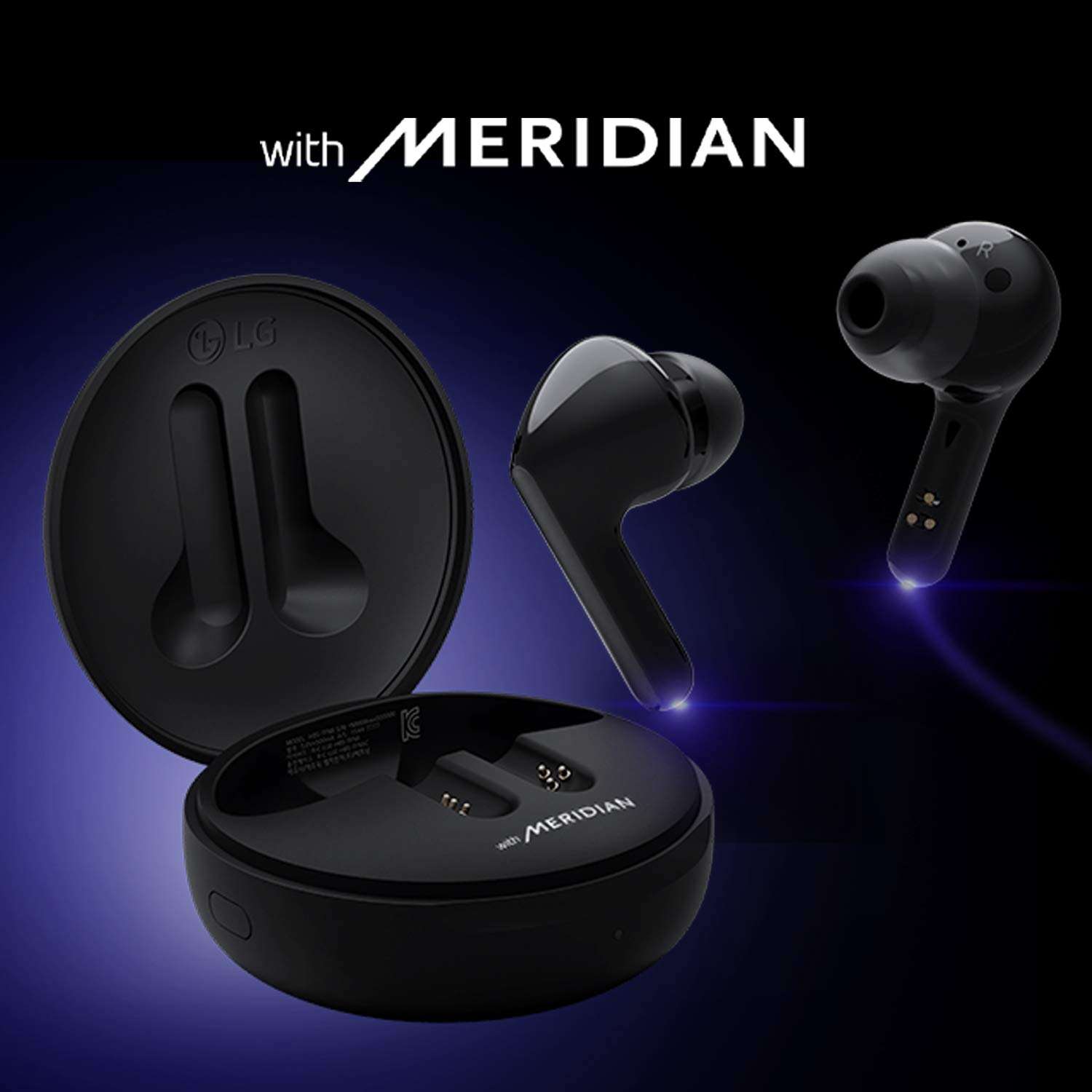 LG Tone Free Hbs-Fn5U Bluetooth Truly Wireless In Ear Earbuds With  Microphone Black