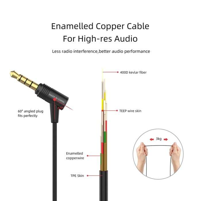 Soundmagic E11C Wired in Ear Headset with Mic - Black - Image 4