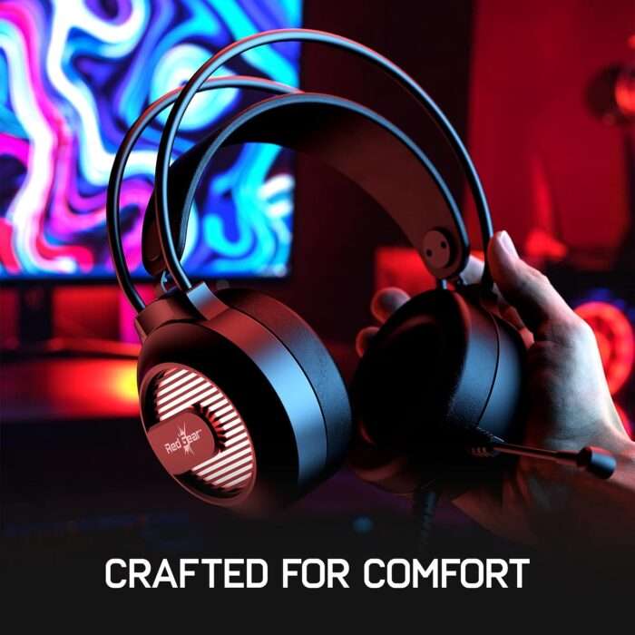 Redgear Shadow Helm Gaming Wired Headset with Mic with 50Mm Drivers, Technology and Multi-Purpose Audio Jack - Black - Image 5