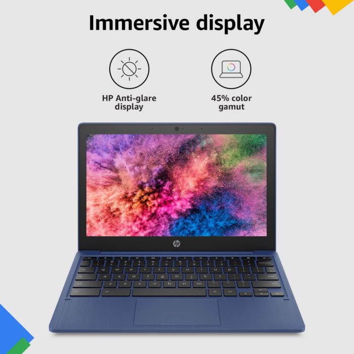 HP Chromebook MediaTek Kompanio 500 11.6 inch (29.5 cm) HD, Anti -Glare, Touchscreen Laptop, 4 GB LPDDR4/64 GB EMMC Storage - Image 2