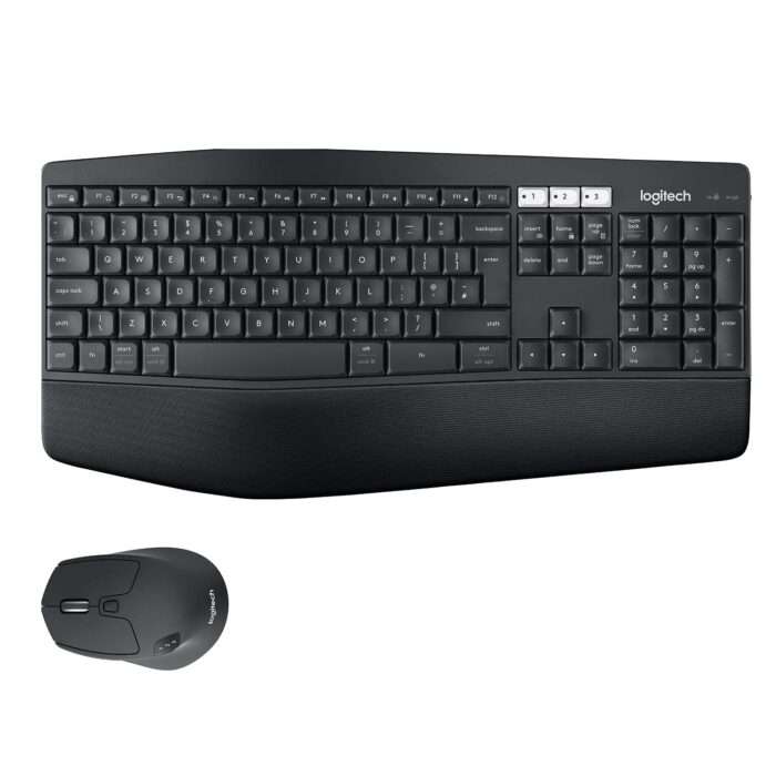 Logitech MK850 Multi-Device Wireless Keyboard and Mouse Set, 2.4GHz Wireless & Bluetooth, 12 Programmable Keys, PC/Mac - Image 2