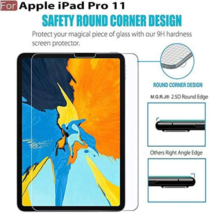 CEDO Tempered Glass iPad Pro 11 inch (2018) / iPad Air 4 10.9" (2020) | Screen Protector Tab Tempered Glass for iPad Pro 11 inch 1st Gen (2018) / iPad Air 4 10.9" (2020) - Image 2