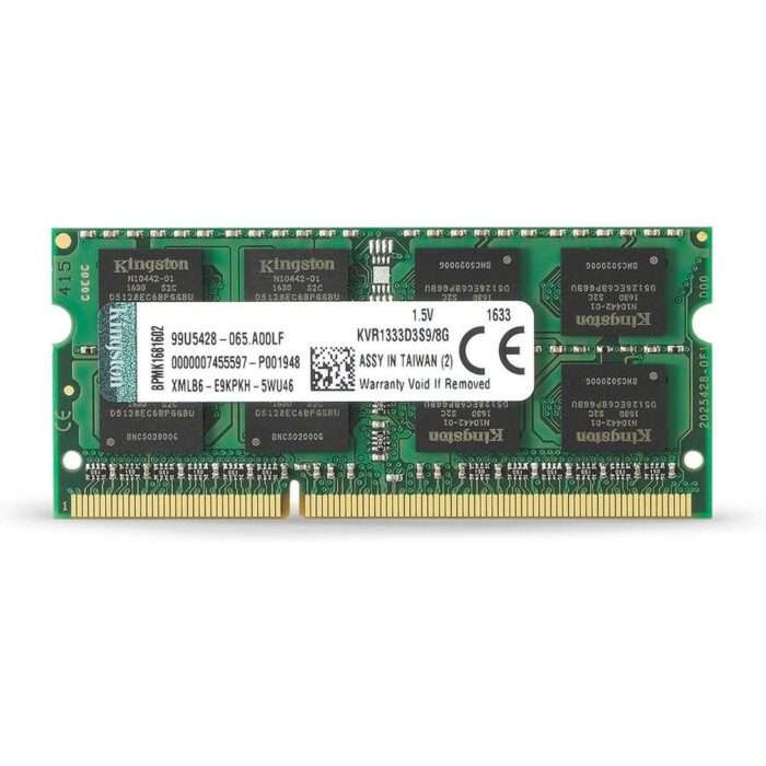 Kingston KVR1333D3S9/8G ValueRAM 8GB 1333MHz DDR3 Non-ECC CL9 SO-DIMM Notebook Memory - Image 1