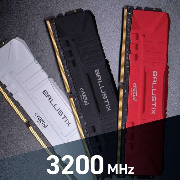 Crucial Ballistix 3200 MHz DDR4 DRAM Desktop Gaming Memory 8GB CL16 BL8G32C16U4B - Black - Image 2