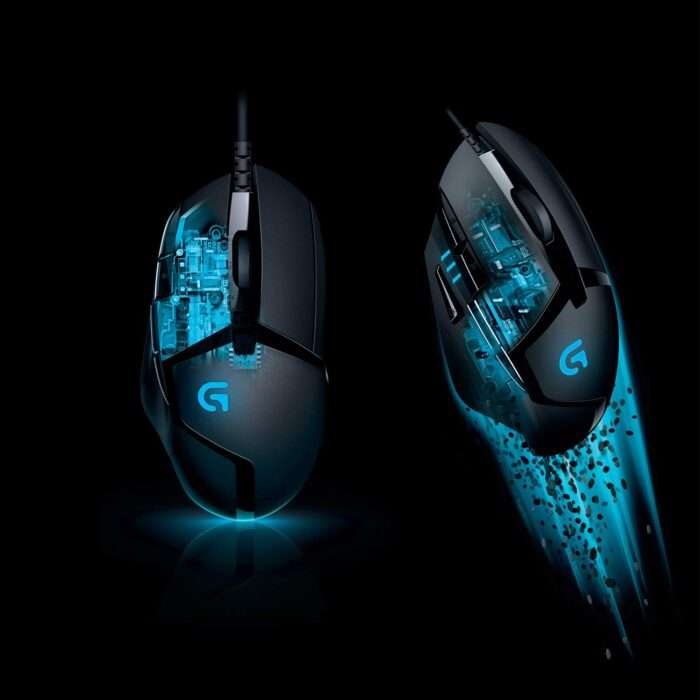 Logitech G402 Hyperion Fury USB Wired Gaming Mouse, 4,000 DPI, Lightweight, 8 Programmable Buttons – Black - Image 4