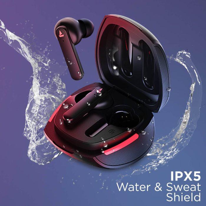 boAt Airdopes 641 TWS Earbuds with BEAST™️ Mode for Gamers, 500mAh Charging Case, 6mm Dual Drivers, 30H Playback  (Black) - Image 5