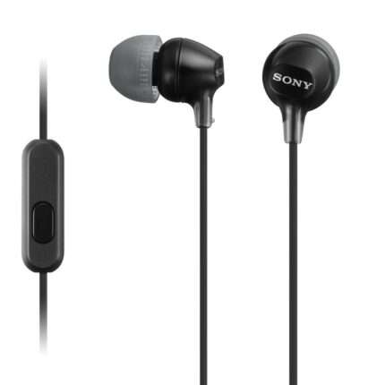 Sony MDR-EX15AP EX In-Ear Wired Stereo Headphones with Mic - Black