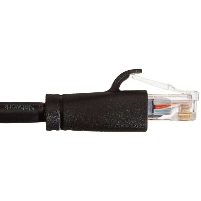 AmazonBasics RJ45 Cat-6 Ethernet Patch/LAN Cable for Smartphone, Router, Printer - 25Feet (7.6Meters)-Black - Image 4