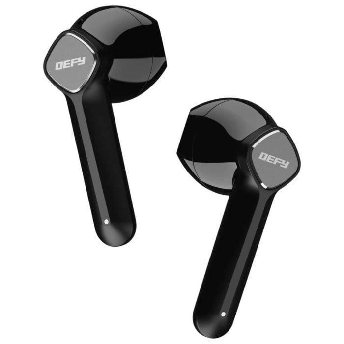 DEFY Gravity Pro with 13mm Drivers, ENC, upto 25 Hrs Playback & Bluetooth v5.3 Bluetooth Headset  (Carbon Black, In the Ear) - Image 1