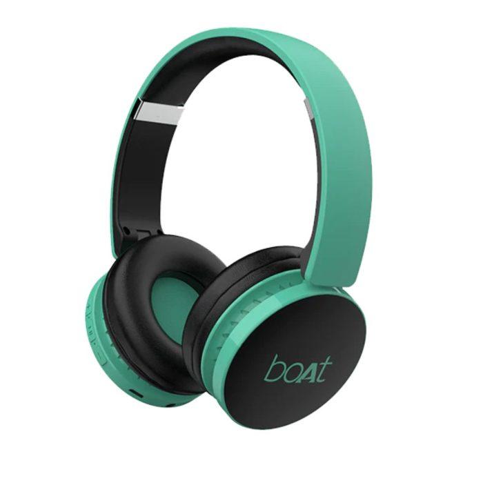 boAt Rockerz 370 Wireless Headphone with 40mm Dynamic Driver, Bluetooth & AUX Connectivity, Upto 8HRS Playback – Green - Image 1