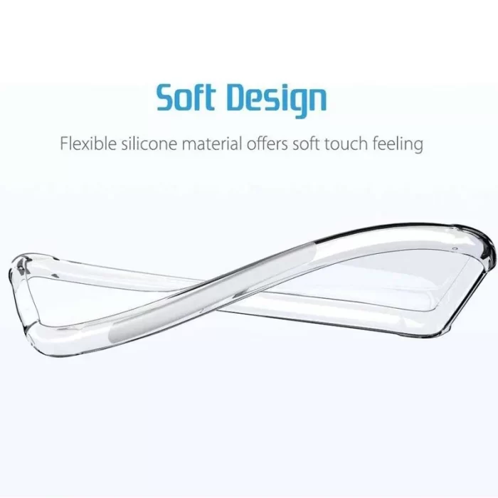 Solimo Thermoplastic Polyurethane Soft and Flexible Shockproof Mobile Bumper Back Cover - Transparent - Image 3