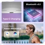 DEFY Gravity Turbo with Low Latency for Gaming, 30 Hours Playback, LED Lights Bluetooth Headset  (Tranquil White, In the Ear) - Image 7