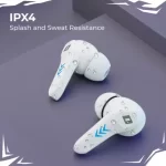 DEFY Gravity Turbo with Low Latency for Gaming, 30 Hours Playback, LED Lights Bluetooth Headset  (Tranquil White, In the Ear) - Image 6