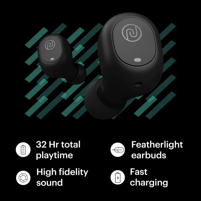 Noise Shots Nuvo True Wireless Earbuds (Bluetooth v5.0) with HD Sound and Fast Charging - Stealth Black - Image 5