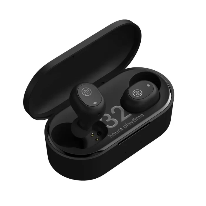 Noise Shots Nuvo True Wireless Earbuds (Bluetooth v5.0) with HD Sound and Fast Charging - Stealth Black - Image 1