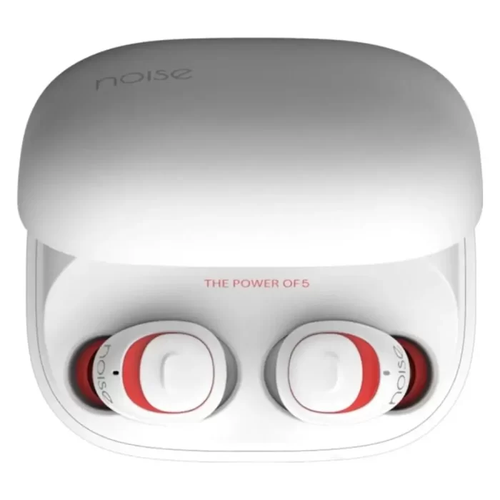 Noise Shots X5 Charge Truly Wireless Bluetooth Earbuds Earphones with PowerBank Case - Candy White - Image 1