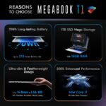 TECNO MEGABOOK T1, Core i7, 11th Gen, 16GB RAM/1TB SSD, 15.6-Inch Eye Comfort Display, Windows 11 - Blue - Image 5