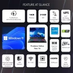 Acer Predator Helios Neo 16 Gaming Laptop 13th Gen Core i5 Processor 16GB,512GBSSD, Windows 11 Home/NVIDIA ®GeForce RTX ¢ 4050 - Image 2