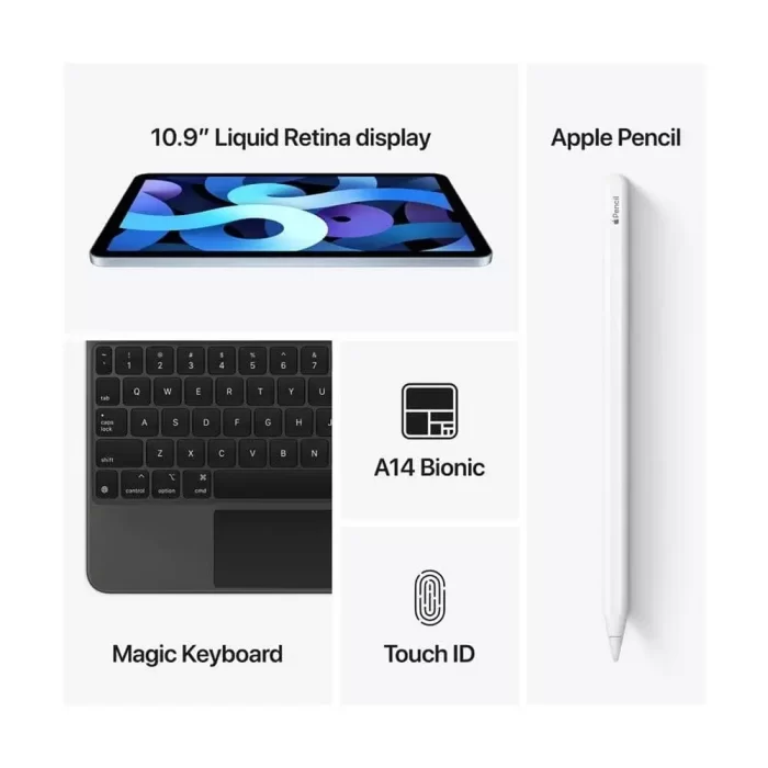 APPLE iPad Air (4th Gen) 256 GB ROM 10.9 inch with Wi-Fi+4G - Silver - Image 3