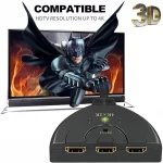 LAPSTER 3 Port HDMI 4 K 1.4V Version Switch Splitter with Pigtail Cable for Xbox One, PS3, 4, TV (Black) - Image 2