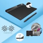 XP-Pen StarG640 Graphics Drawing Tablet Pen Tablet (6x4 Size, 8192 Levels of Pressure Sensitivity, Battery Free Stylus and 20 Replacement nibs), Black - Image 4