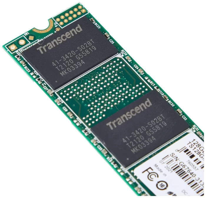 Transcend TS128GMTE110S 128GB NVMe PCIe Gen3 x 4 80mm M.2 Solid State DriveTranscend TS128GMTE110S 128GB NVMe PCIe Gen3 x 4 80mm M.2 Solid State Drive - Image 2