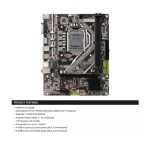Ant Value H110MAD4-N mATX Gaming Motherboard LGA1151 Support Intel 6th and 7th Generation i3/i5/i7 DDR4, M.2 NVMe, USB 3.0 Ports, HDMI Port, HD 6 Channel Audio - Image 3