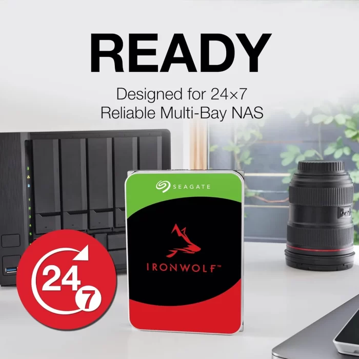 Seagate IronWolf 10 TB NAS Internal Hard Drive HDD 8.89 cm (3.5 Inch) SATA 6 Gb/s 7200 RPM (ST10000VN0008) - Image 3