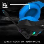 Ant Esports H530 Multi-Platform Pro LED Gaming Headset – RGB (Black – Blue) - Image 5
