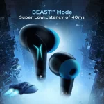 boAt Immortal 121 TWS Earbuds with Beast™ Mode(40ms Low Latency) for Gaming, 40H Playtime (Black Sabre) - Image 2