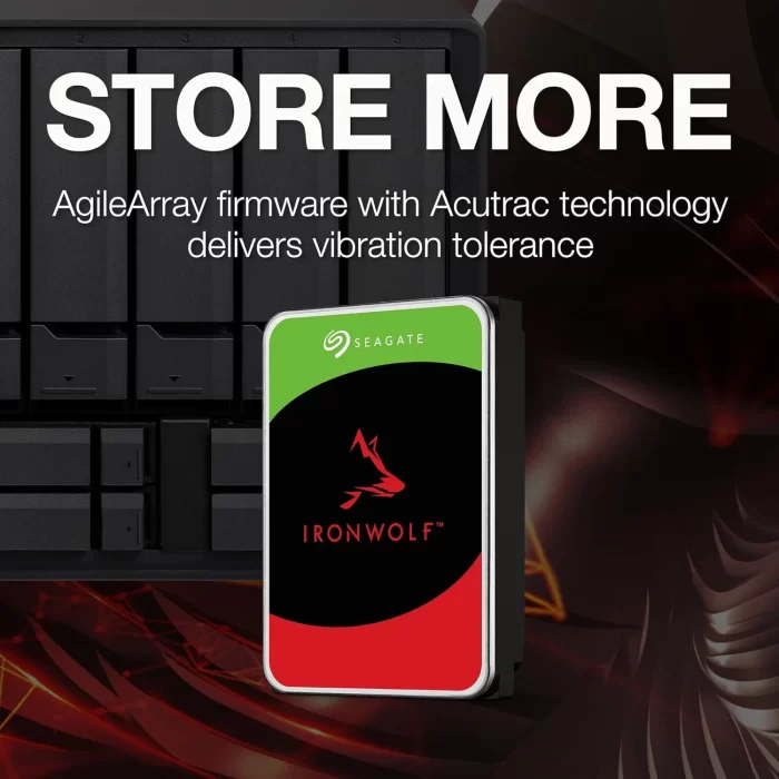 Seagate IronWolf 10 TB NAS Internal Hard Drive HDD 8.89 cm (3.5 Inch) SATA 6 Gb/s 7200 RPM (ST10000VN0008) - Image 2