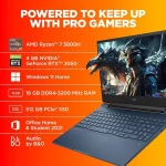 Sealed - HP Victus Gaming Laptop, AMD Ryzen 7 5800H, NVIDIA RTX 3050 GPU, 15.6-inch (39.6 cm), FHD, IPS, 144Hz, 9 ms Response time, 16GB DDR4, 512GB SSD - Image 5