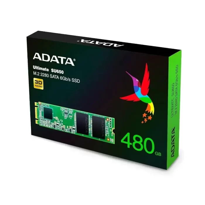 Sealed - ADATA Ultimate SU650 480GB M.2 2280 3D NAND SSD - ‎ASU650NS38-480GT-C - Image 3