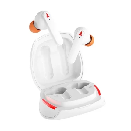 boAt Airdopes 641 TWS Earbuds with BEAST™️ Mode for Gamers, 500mAh Charging Case, 6mm Dual Drivers, 30 Hours Playback (White)