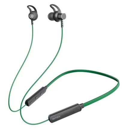 Intex Musique Style Bluetooth in Ear Wireless Neckband with Up to 24H Playtime ASAP Charge - Mint Green