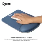 Dyazo Memory-Foam Gel Mouse Pad with Wrist Rest Support (Blue) - Image 2