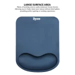 Dyazo Memory-Foam Gel Mouse Pad with Wrist Rest Support (Blue) - Image 4