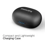 Philips Audio TWS TAUT102 Bluetooth Truly Wireless in Ear Earbuds with Mic, 12 Hr Playtime (Black) - Image 5