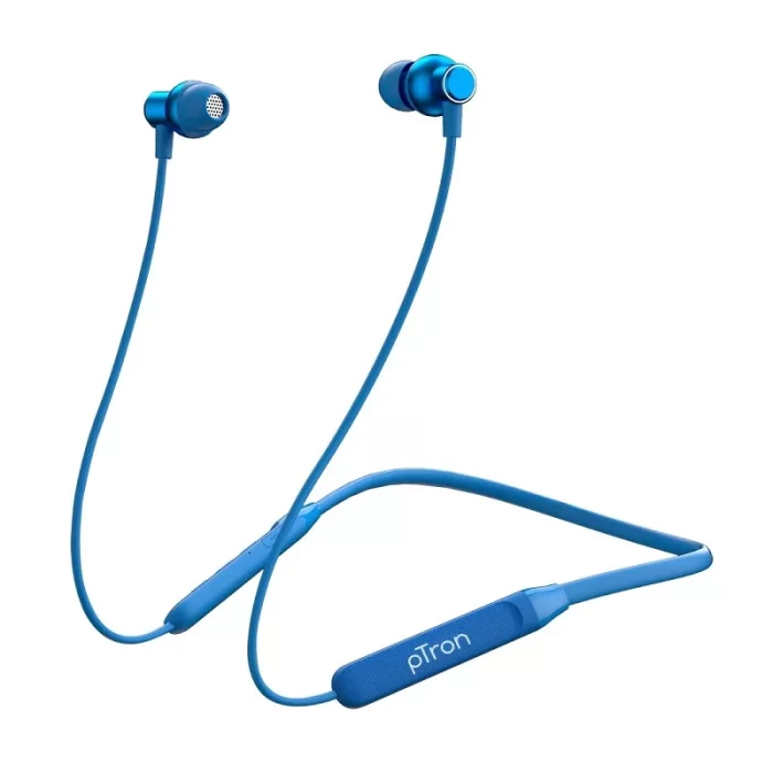 Sealed - pTron Tangent Evo with 14Hrs Playback, Bluetooth 5.0 Wireless Headphones with mic Fast Charging (Blue) - Image 1