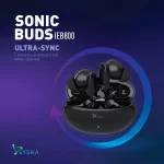 SYSKA Sonic Buds IEB800 True Wireless Earbuds with Ultra Sync Technology 30Hr Play Back (Jet Black) - Image 3