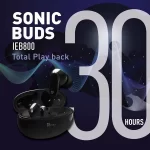 SYSKA Sonic Buds IEB800 True Wireless Earbuds with Ultra Sync Technology 30Hr Play Back (Jet Black) - Image 2